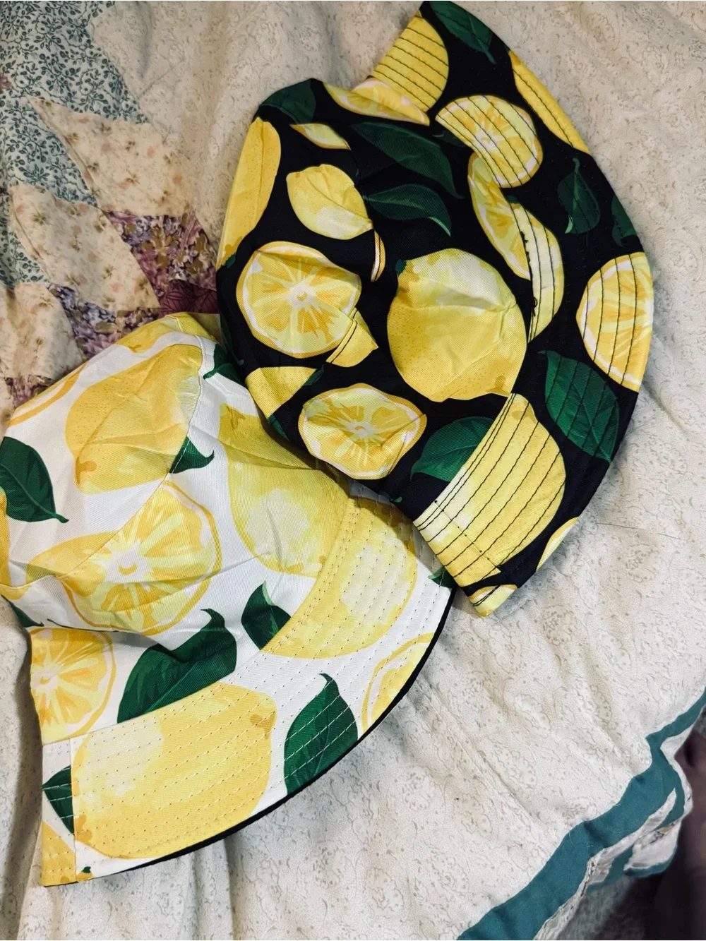 Women’s Lemon Print Bucket Hat - Yellow